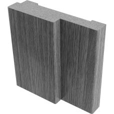 Коробки квадратные МДФ (Тип С) Серый - комплект 3 шт. (для двух распашных дверей)