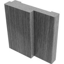 Коробки квадратные МДФ (Тип С) Белый - комплект 3 шт. (для двух распашных дверей)