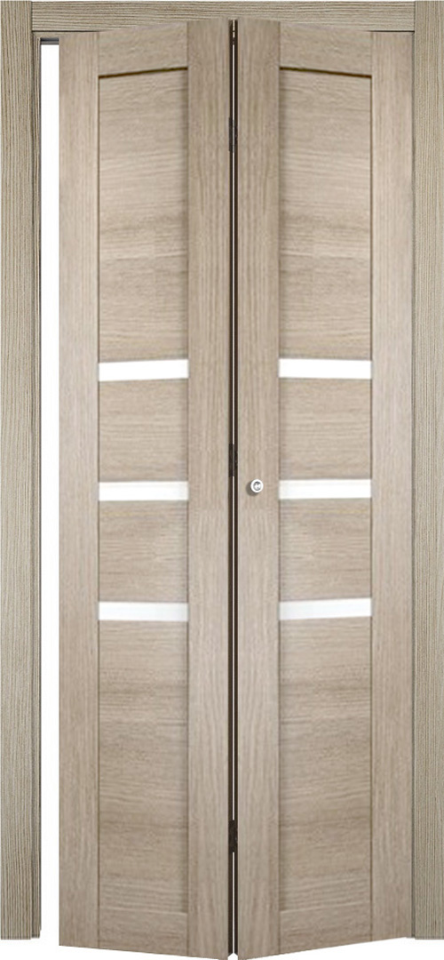Межкомнатная складная дверь-книжка «Мюнхен 01» с покрытием Экошпон Дуб дымчатый, серия «Eldorf»