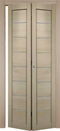 Межкомнатная складная дверь-книжка «Мюнхен 04» с покрытием Экошпон Дуб дымчатый, серия «Eldorf»